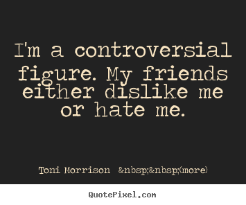 Friendship quotes - I'm a controversial figure. my friends either..