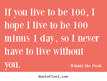 Create your own picture quotes about friendship - If you live to be 100, i hope i live to be 100 minus..