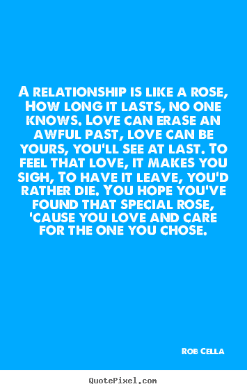Create picture quotes about friendship - A relationship is like a rose, how long it lasts,..