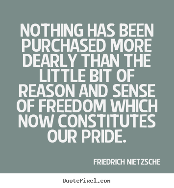 Nothing has been purchased more dearly than the little bit of.. Friedrich Nietzsche top inspirational quotes