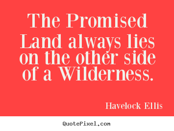 Create custom picture quotes about inspirational - The promised land always lies on the other side of..