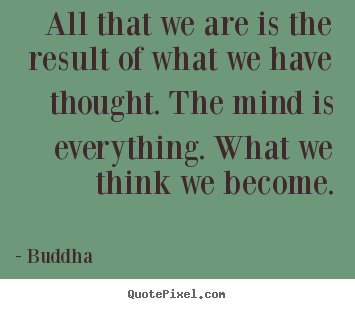 Buddha picture quotes - All that we are is the result of what we have thought. the mind is.. - Inspirational quotes