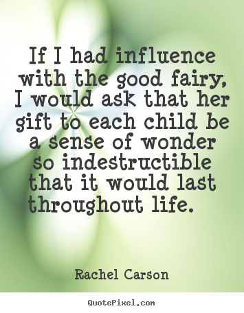 Inspirational quotes - If i had influence with the good fairy, i would..