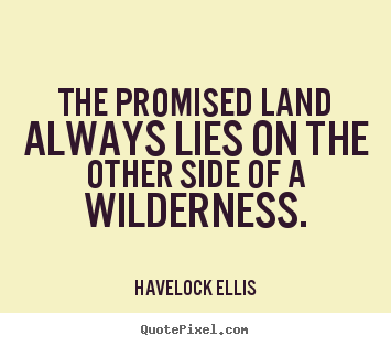 Design picture quotes about inspirational - The promised land always lies on the other side of a wilderness.
