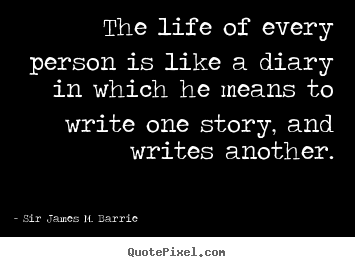 Quote about life - The life of every person is like a diary in which he means..