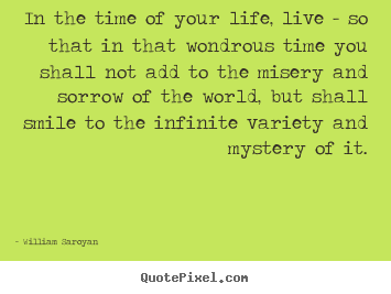 Make image quotes about life - In the time of your life, live - so that in that..