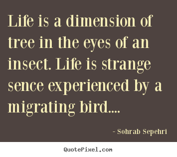 Create custom picture quotes about life - Life is a dimension of tree in the eyes of..