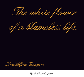 Quotes about life - The white flower of a blameless life.