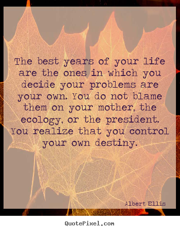 Make custom picture quote about life - The best years of your life are the ones in which you..