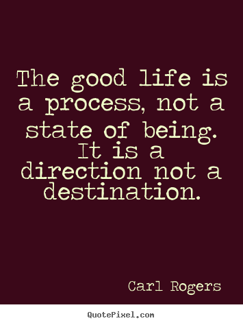 Design custom picture quotes about life - The good life is a process, not a state of being. it is a..