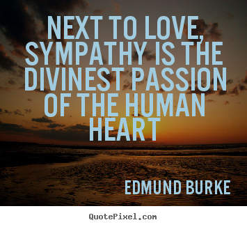 Love quotes - Next to love, sympathy is the divinest passion of..