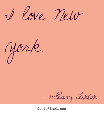 Make custom picture quotes about love - I love new york.