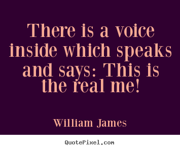 Love quotes - There is a voice inside which speaks and says: this is the real me!