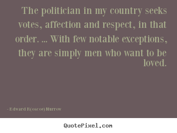 Design your own photo quote about love - The politician in my country seeks votes,..