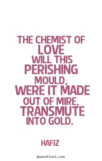 How to make picture sayings about love - The chemist of love will this perishing mould, were it..