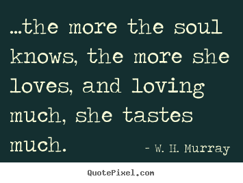 Love quotes - ...the more the soul knows, the more she loves, and loving..