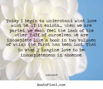How to design picture quotes about love - Today i begin to understand what love must be, if it..