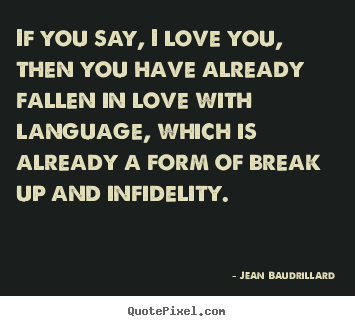 Make personalized photo quotes about love - If you say, i love you, then you have already fallen..