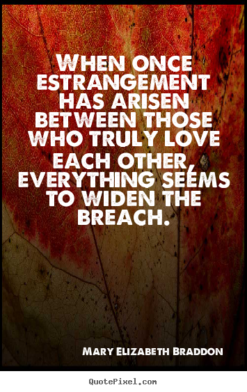 When once estrangement has arisen between.. Mary Elizabeth Braddon greatest love quotes