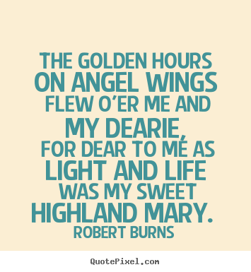Quote about love - The golden hours on angel wings flew o'er me..