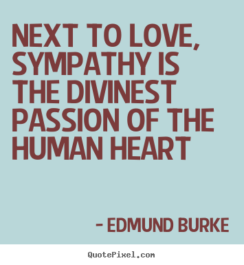 Create custom picture quotes about love - Next to love, sympathy is the divinest passion of..