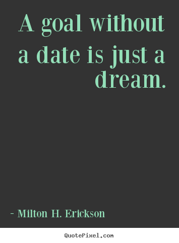 Motivational quotes - A goal without a date is just a dream.