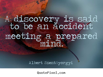 Quotes about success - A discovery is said to be an accident meeting a prepared mind.