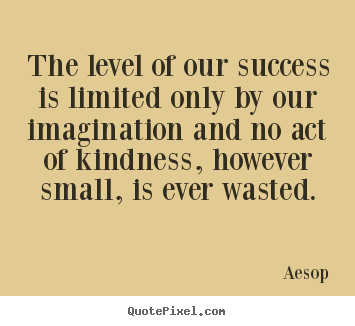 Quote about success - The level of our success is limited only by..
