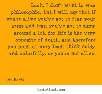 Success quotes - Look, i don't want to wax philosophic, but i will say that..