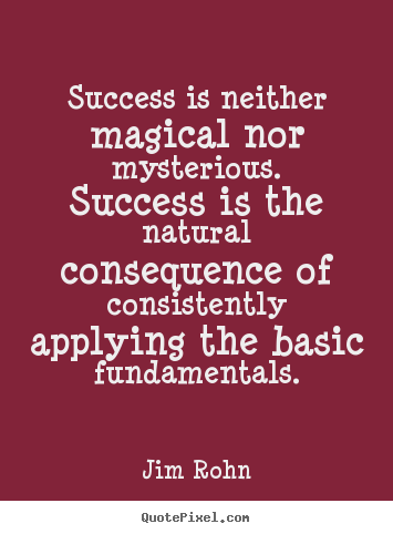 Jim Rohn picture quotes - Success is neither magical nor mysterious. success is the natural.. - Success quotes
