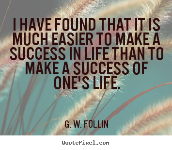 Make personalized picture quote about success - I have found that it is much easier to make a..