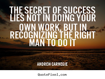 How to make picture quote about success - The secret of success lies not in doing your..