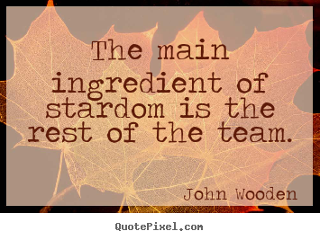 Success quotes - The main ingredient of stardom is the rest of the team.