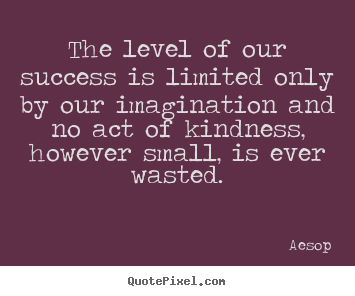 Quote about success - The level of our success is limited only by our imagination..