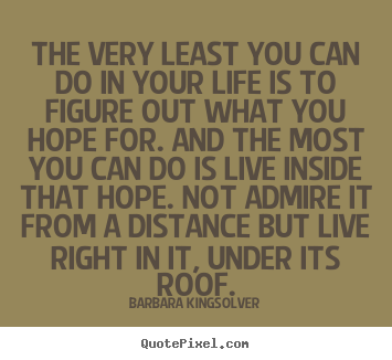 Success quotes - The very least you can do in your life is to figure..