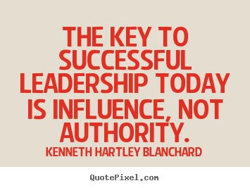 Make custom image quotes about success - The key to successful leadership today is influence,..