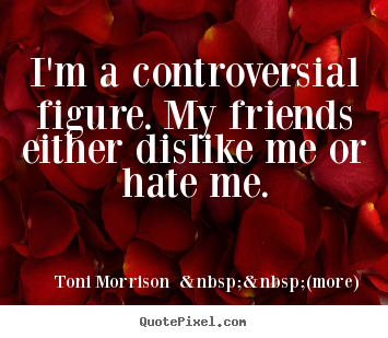 Create your own image sayings about friendship - I'm a controversial figure. my friends either..