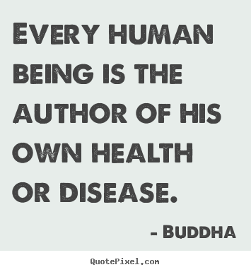 Buddha picture quote - Every human being is the author of his own.. - Inspirational quotes