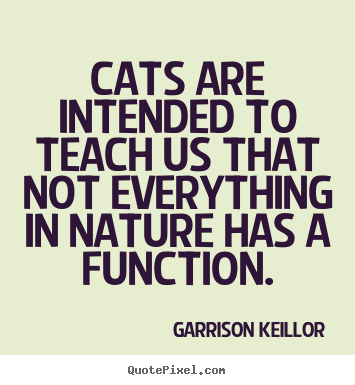 Create custom picture quotes about inspirational - Cats are intended to teach us that not everything..