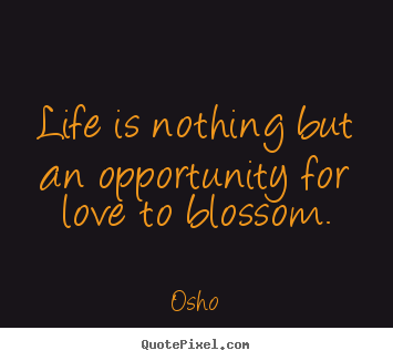 Inspirational quotes - Life is nothing but an opportunity for love..