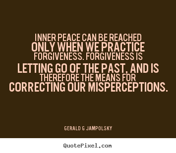 Inspirational quotes - Inner peace can be reached only when we practice..