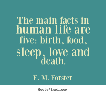 Life quotes - The main facts in human life are five: birth,..
