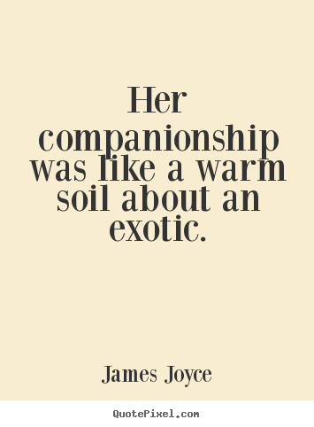 Quotes about love - Her companionship was like a warm soil about an exotic.