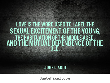 Quote about love - Love is the word used to label the sexual excitement of..