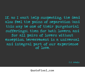 Quotes about love - If, as i can't help suspecting, the dead also feel the pains..