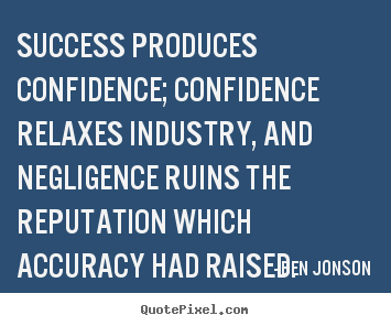 How to make picture quotes about success - Success produces confidence; confidence relaxes..