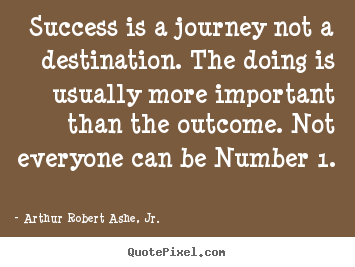 Make custom image sayings about success - Success is a journey not a destination. the doing is..
