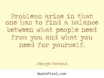 Design your own image quotes about success - Problems arise in that one has to find a balance between what people need..